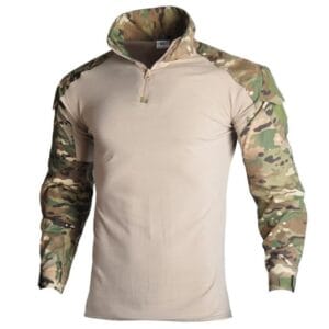 BLUZA TAKTYCZNA TURYSTYCZNA WOJSKOWA KOSZULA Z DŁUGIM RĘKAWEM ŚCIĄGACZ CAMO L XL