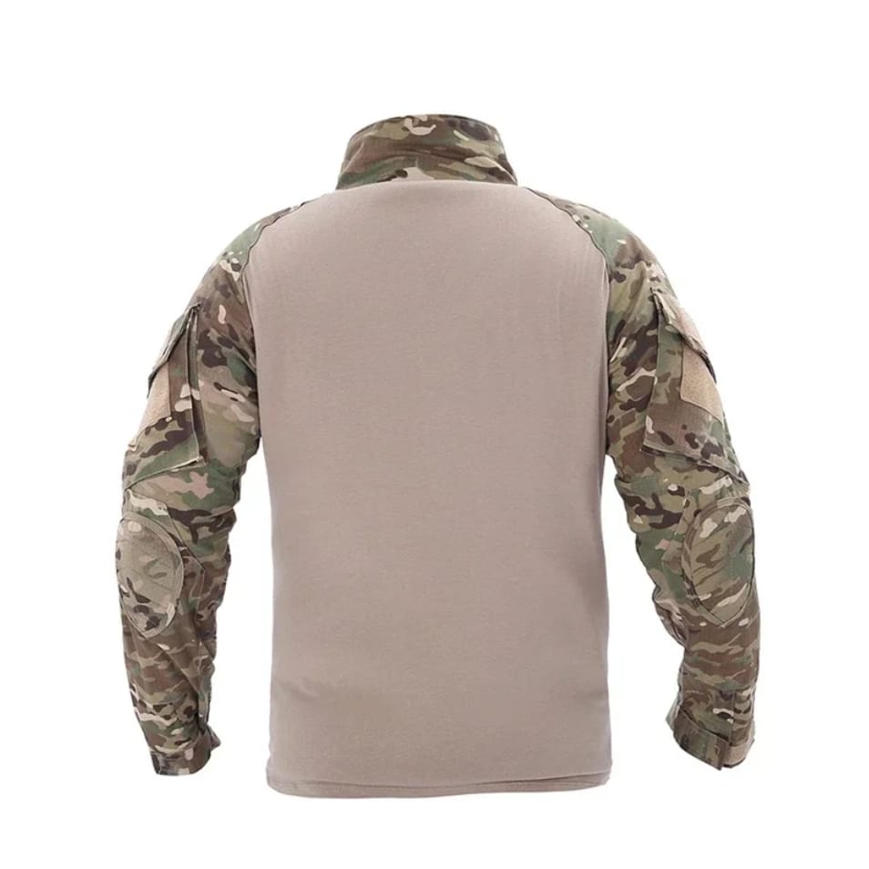 BLUZA TAKTYCZNA TURYSTYCZNA WOJSKOWA KOSZULKA Z DŁUGIM RĘKAWEM ŚCIĄGACZ CAMO 2XL 3XL - obrazek 3