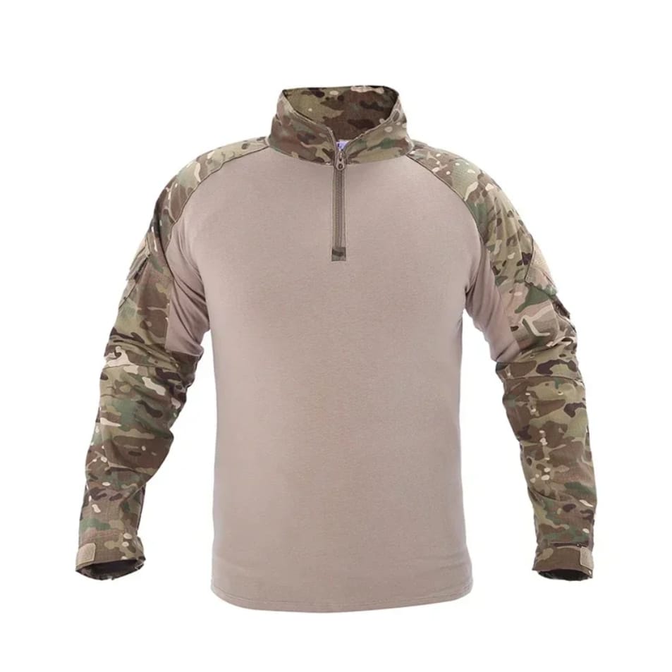 BLUZA TAKTYCZNA TURYSTYCZNA WOJSKOWA KOSZULKA Z DŁUGIM RĘKAWEM ŚCIĄGACZ CAMO 2XL 3XL - obrazek 2