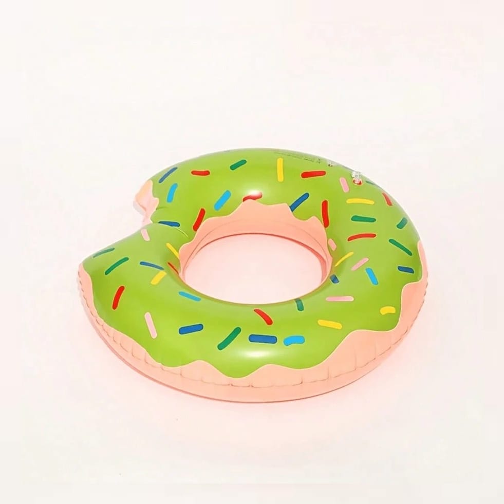 DMUCHANY PONTON DLA DZIECI KOŁO MATERAC DO PŁYWANIA BASENU PLAŻOWY DONUT 60CM - obrazek 3