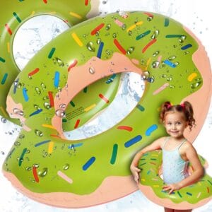 DMUCHANY PONTON DLA DZIECI KOŁO MATERAC DO PŁYWANIA BASENU PLAŻOWY DONUT 60CM