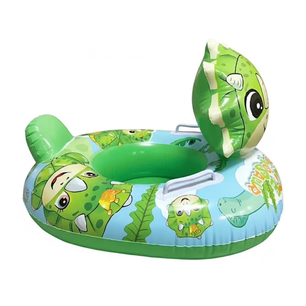 DMUCHANY PONTON DLA DZIECI KOŁO MATERAC DO PŁYWANIA BASENU PLAŻOWY 70CM - obrazek 2