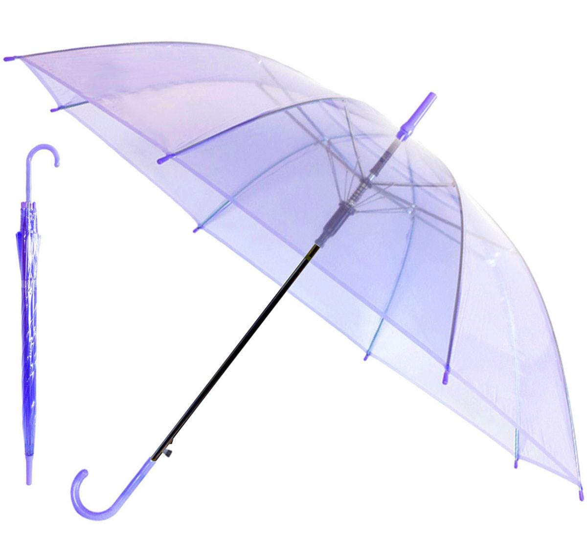 PARASOL PRZEZROCZYSTY FIOLETOWY