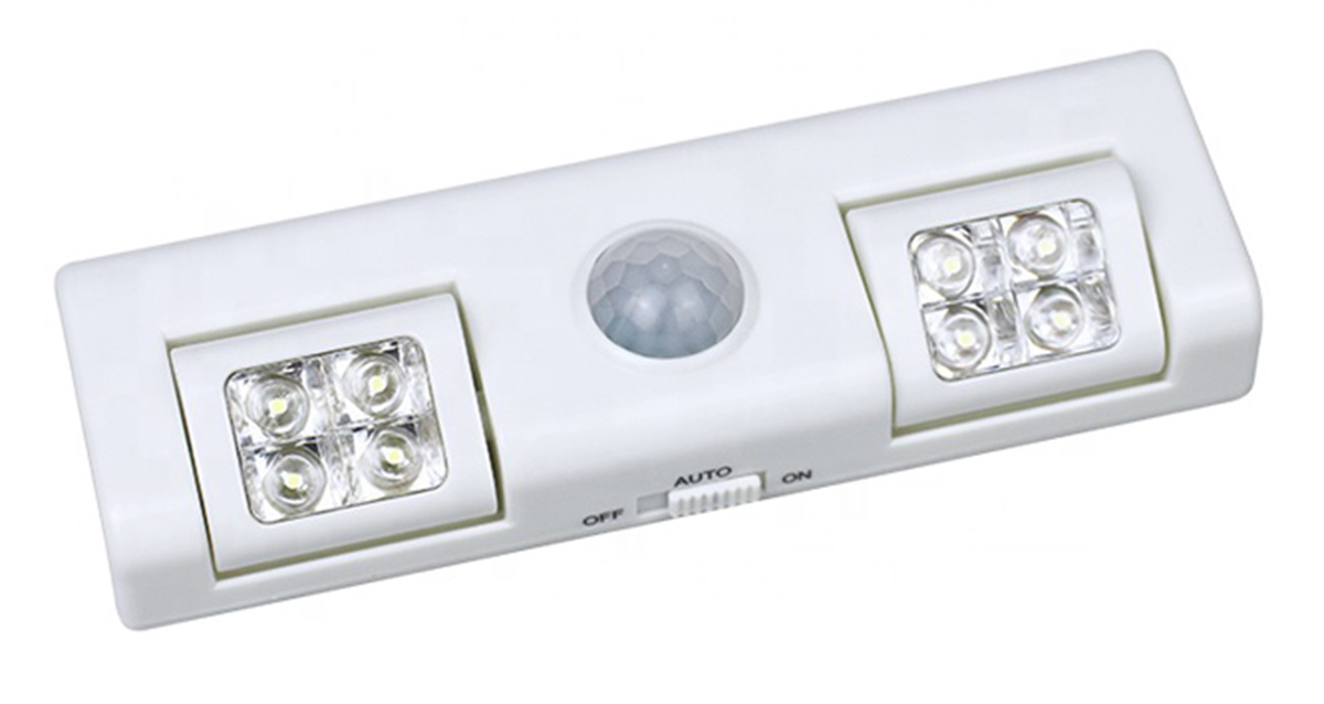 LAMPKA 8 LED CZUJNIK RUCHU BIAŁA - obrazek 3