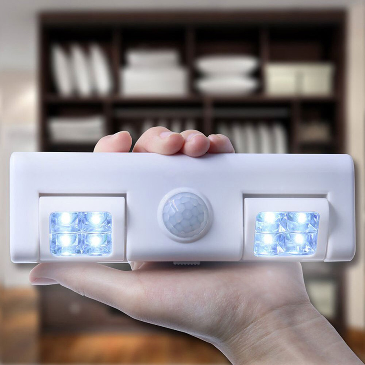 LAMPKA 8 LED CZUJNIK RUCHU BIAŁA - obrazek 7