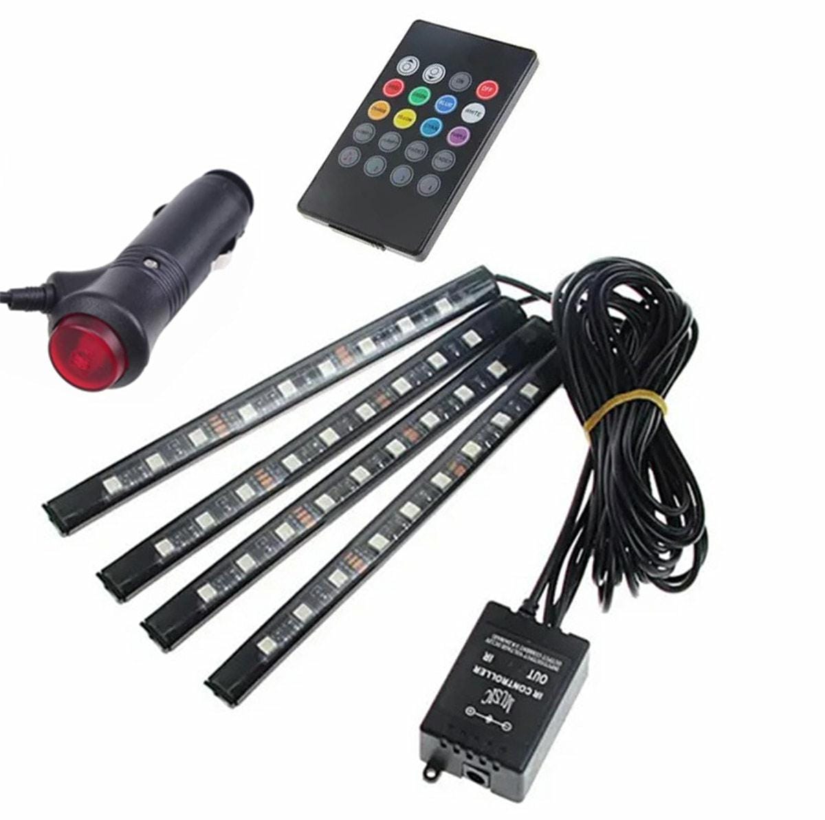 OŚWIETLENIE WNĘTRZA AUTA RGB4x9LED