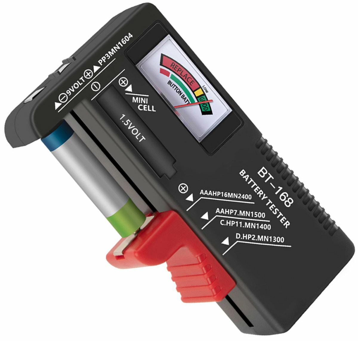 TESTER BATERII AKU. AAA, AA, 9V
