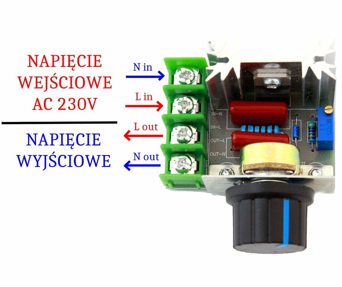 REGULATOR OBROTÓW 2000W 230V - obrazek 5