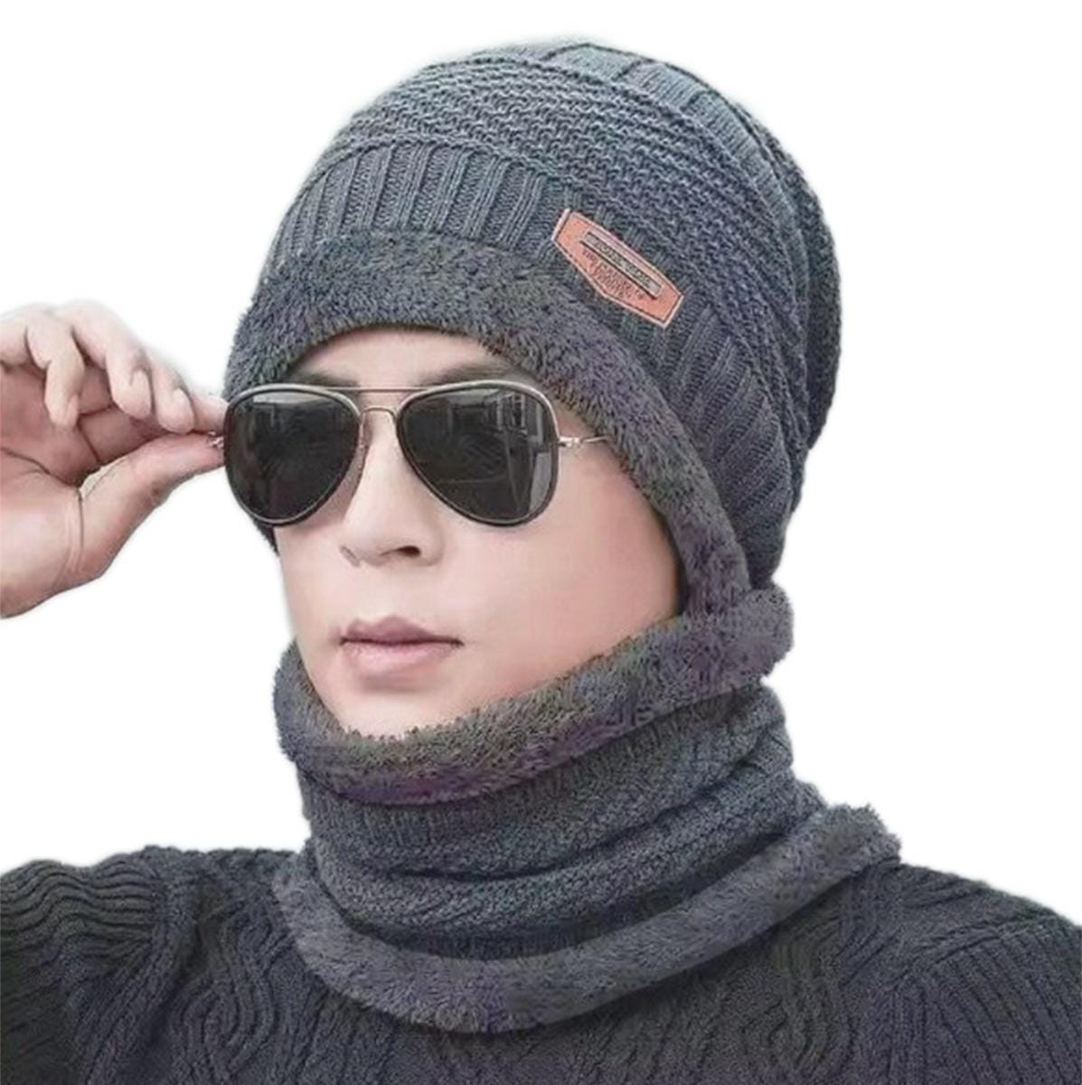 KPL UNISEX CZAPKA I SZALIK GREY