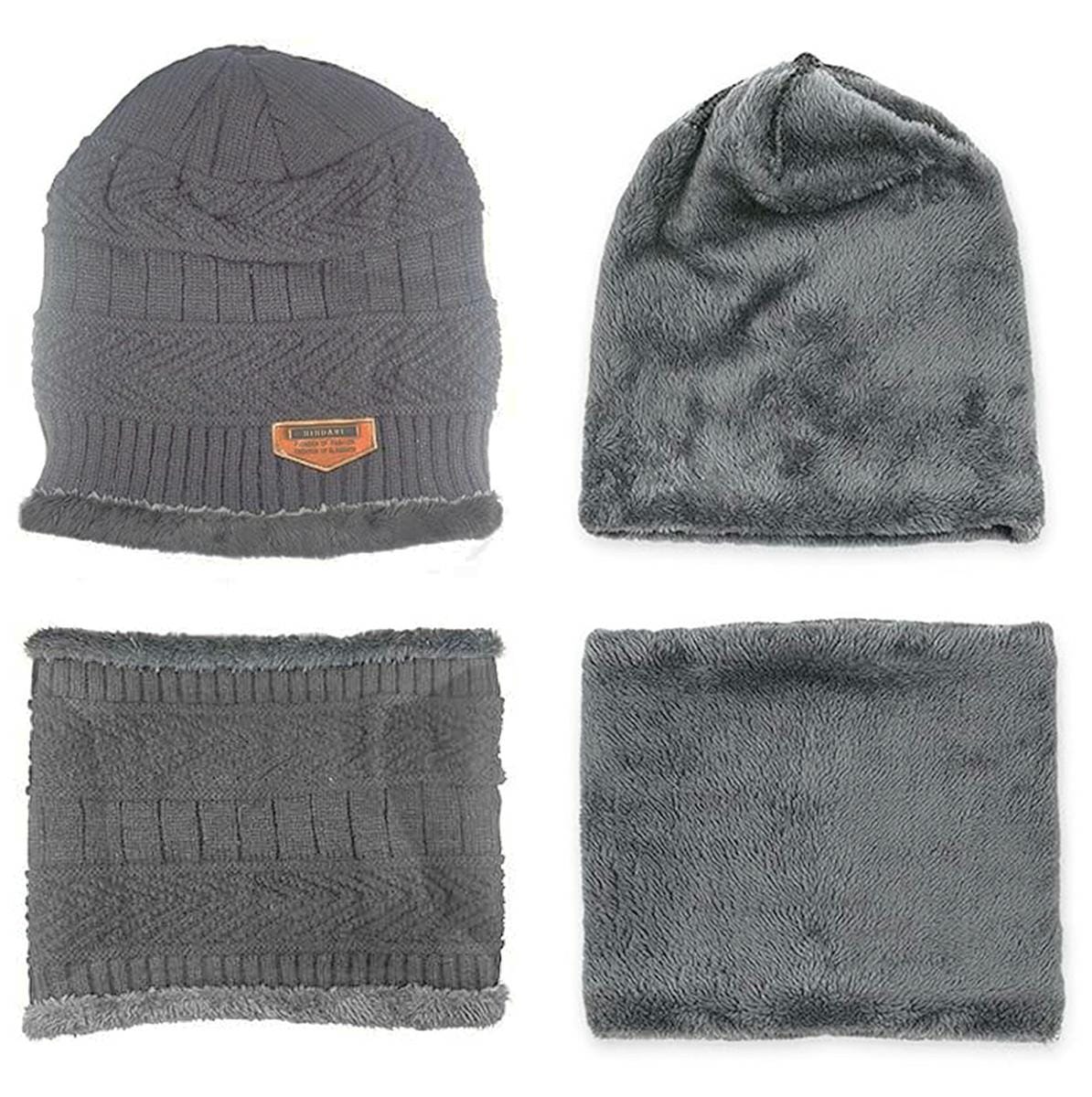 KPL UNISEX CZAPKA I SZALIK GREY - obrazek 3