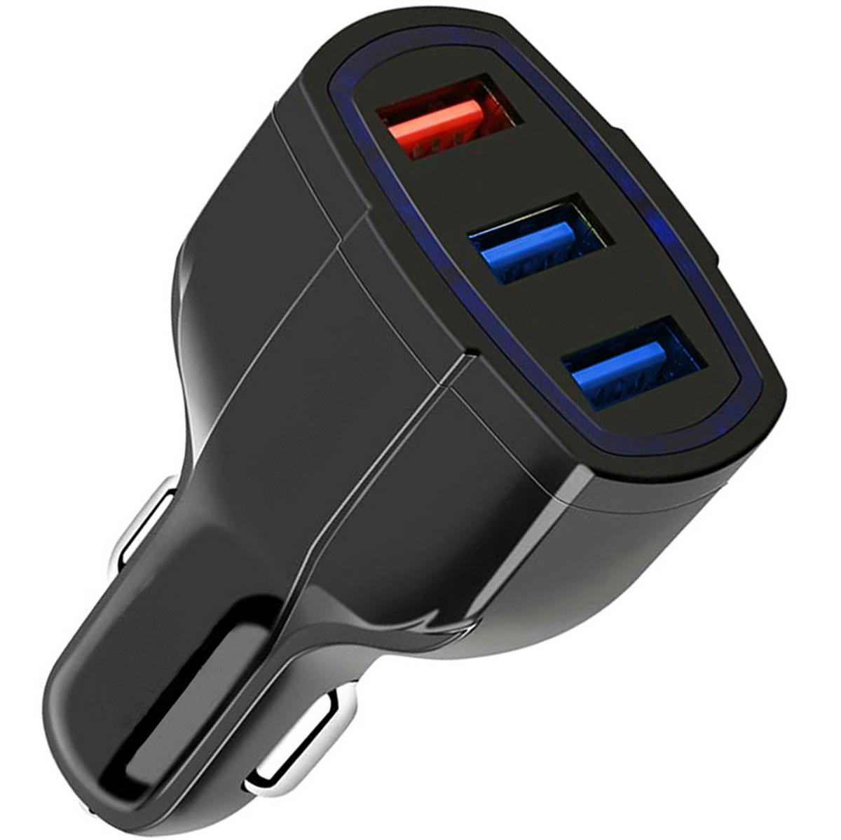 ŁADOWARKA SAM. QC 3.0 3xUSB BLACK
