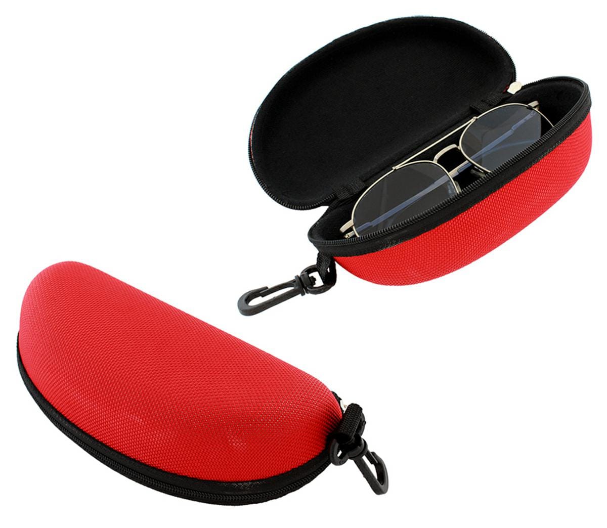 TWARDE ETUI NA OKULARY CZERWONE