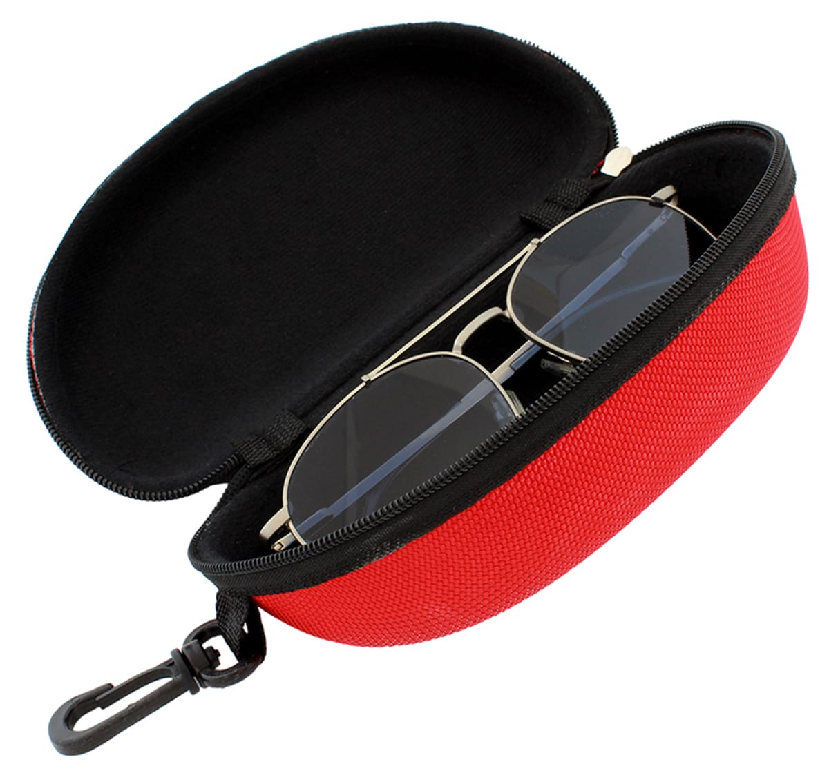 TWARDE ETUI NA OKULARY CZERWONE - obrazek 3