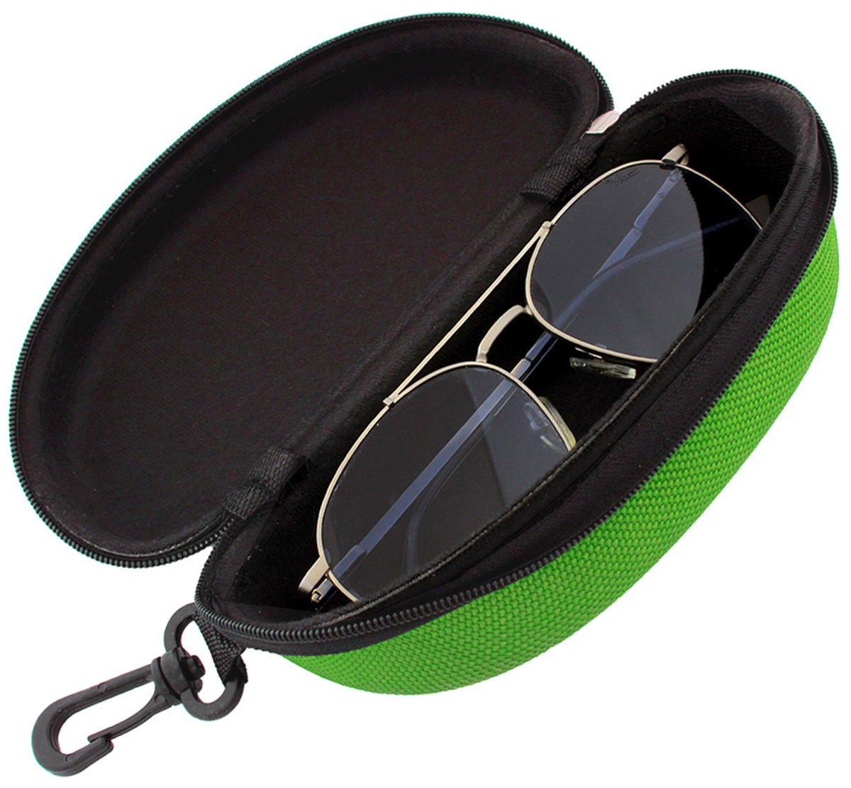 TWARDE ETUI NA OKULARY ZIELONY - obrazek 3