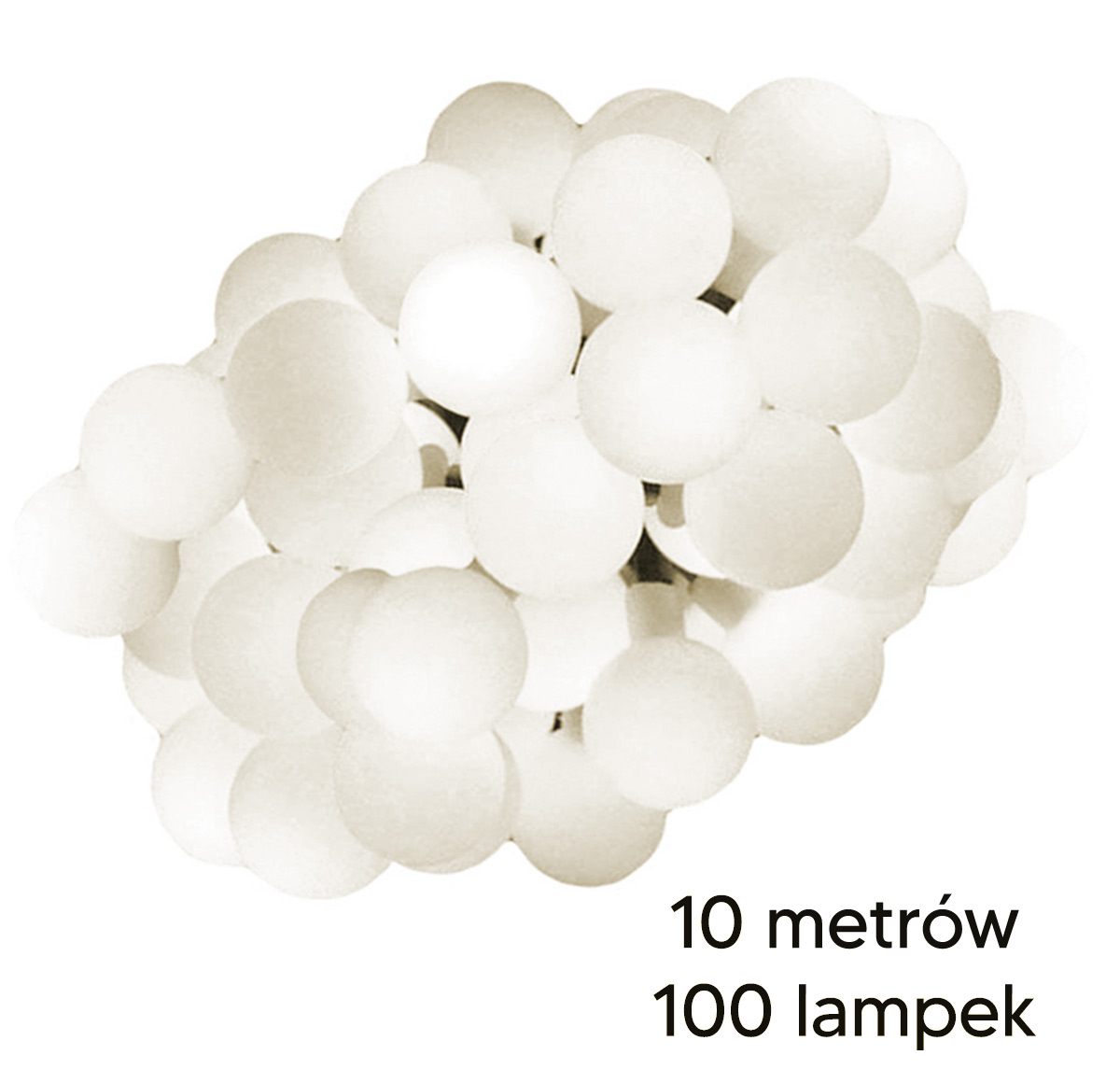 GIRLANDA LAMPKI OGRODOWE 10M - obrazek 2