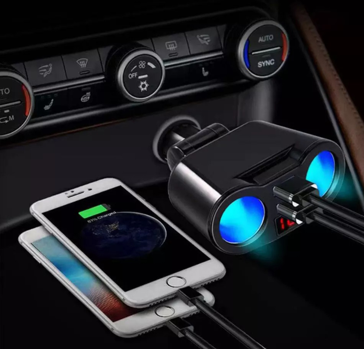 ROZDZIELACZ ZAPALNICZKI + 2xUSB - obrazek 6