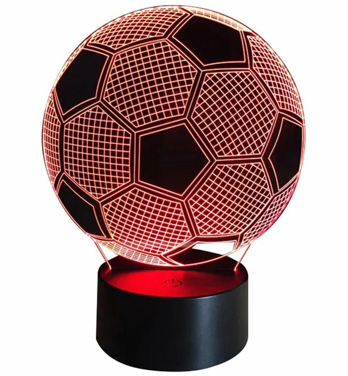LAMPKA NOCNA PIŁKA NOŻNA 3D LED