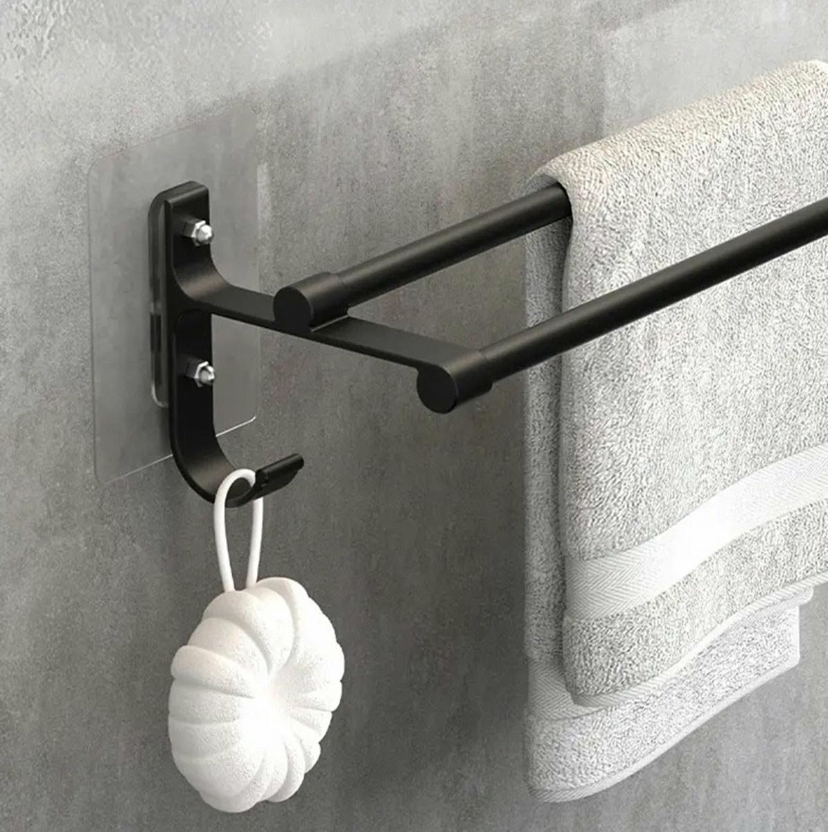 WIESZAK ŚCIENNY NA RĘCZNIKI 60CM LOFT - obrazek 4