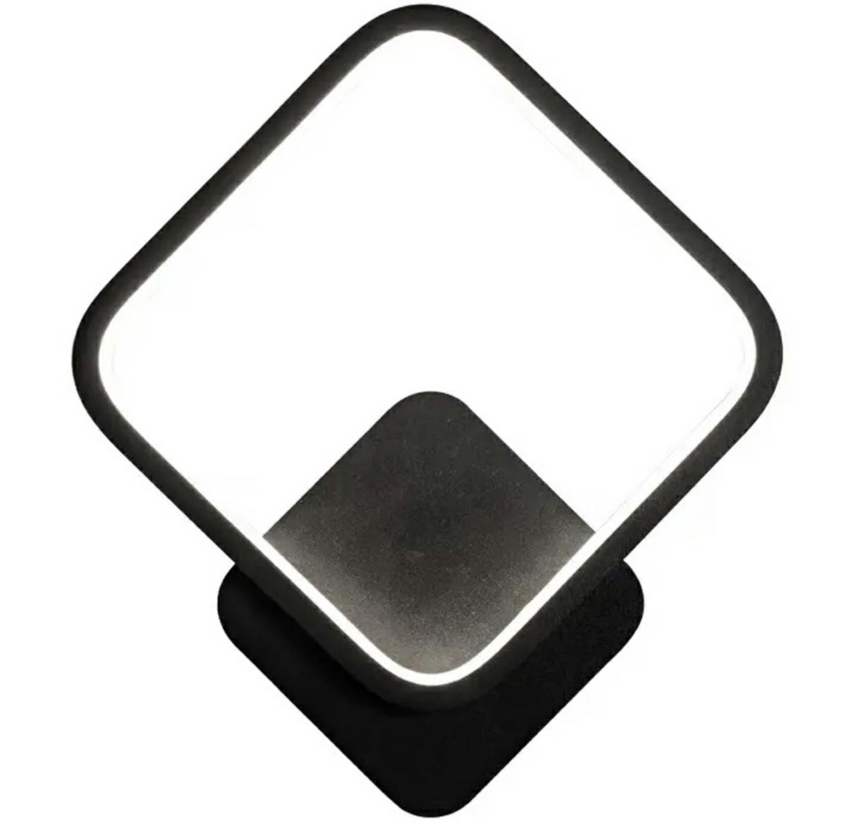 KINKIET LED 12W 20x23CM CZARNY