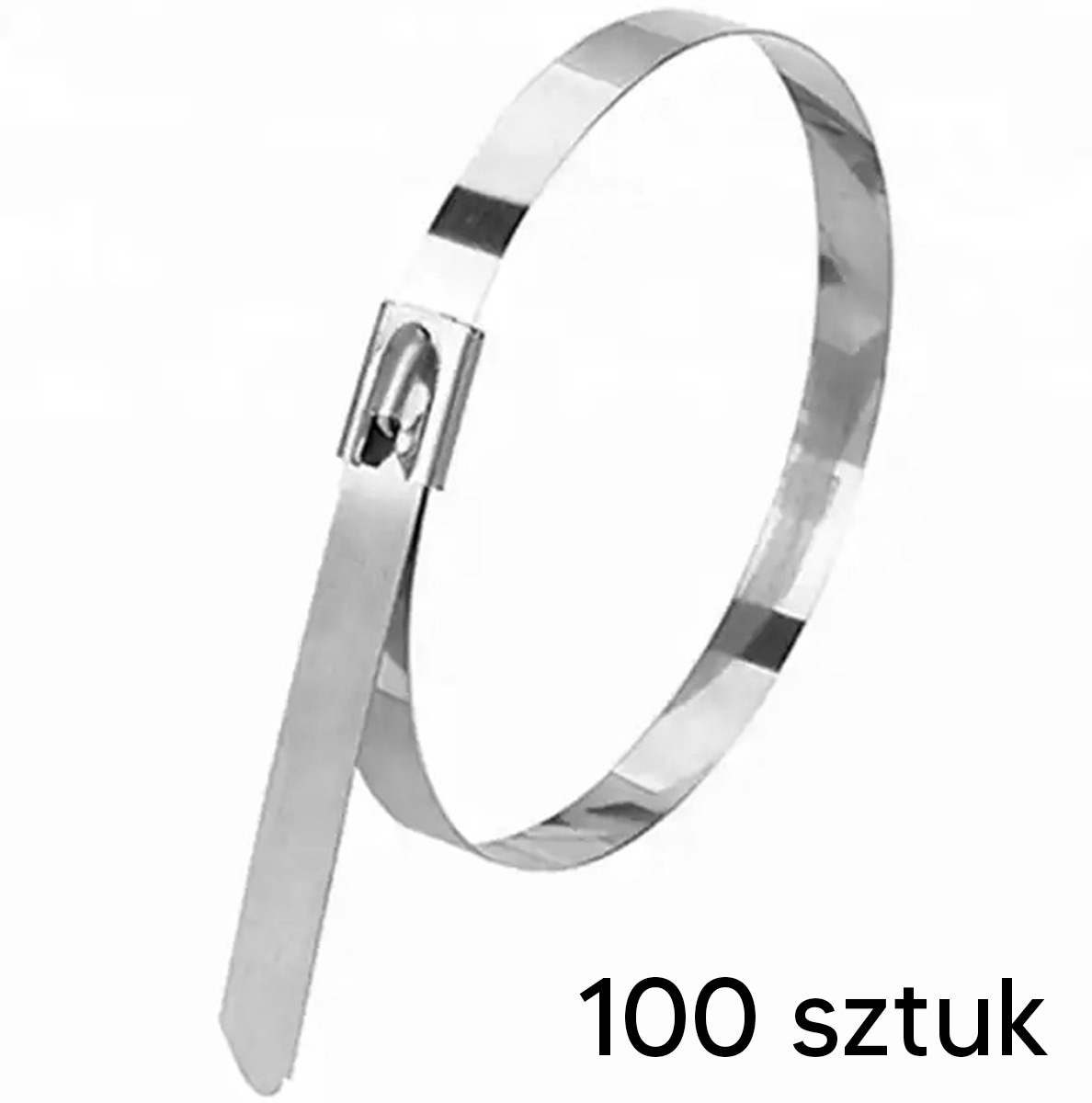OPASKA ZACISKOWA STALOWA 100 SZT - obrazek 2