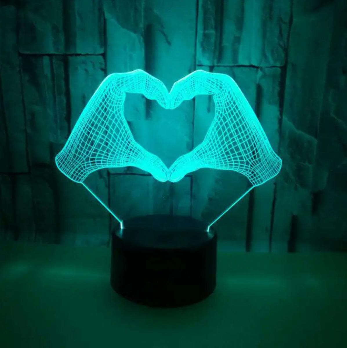 LAMPKA NOCNA DŁONIE 3D LED - obrazek 4