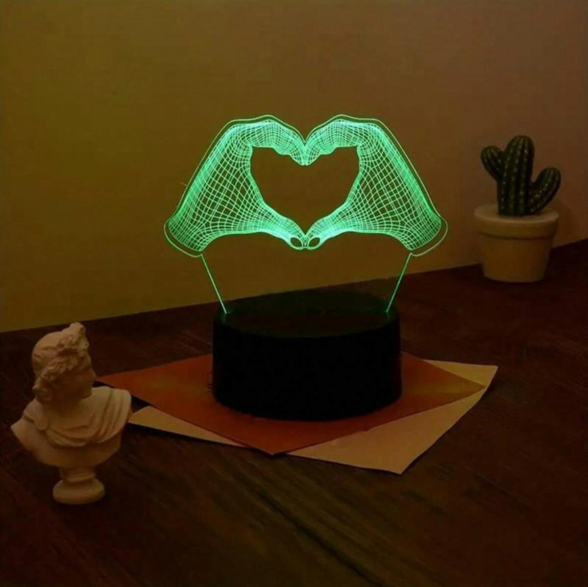 LAMPKA NOCNA DŁONIE 3D LED - obrazek 5
