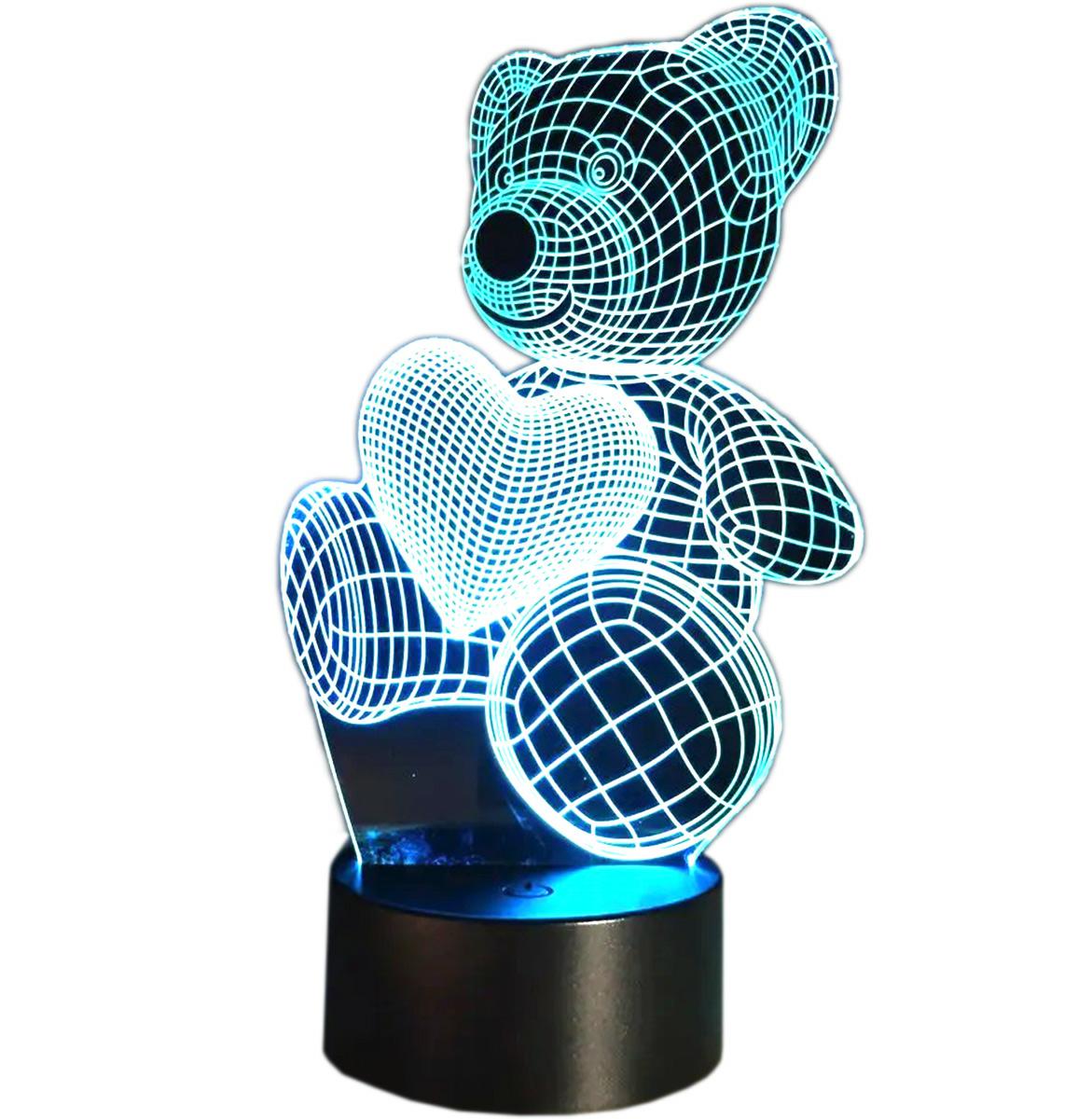 LAMPKA NOCNA MIŚ 3D LED