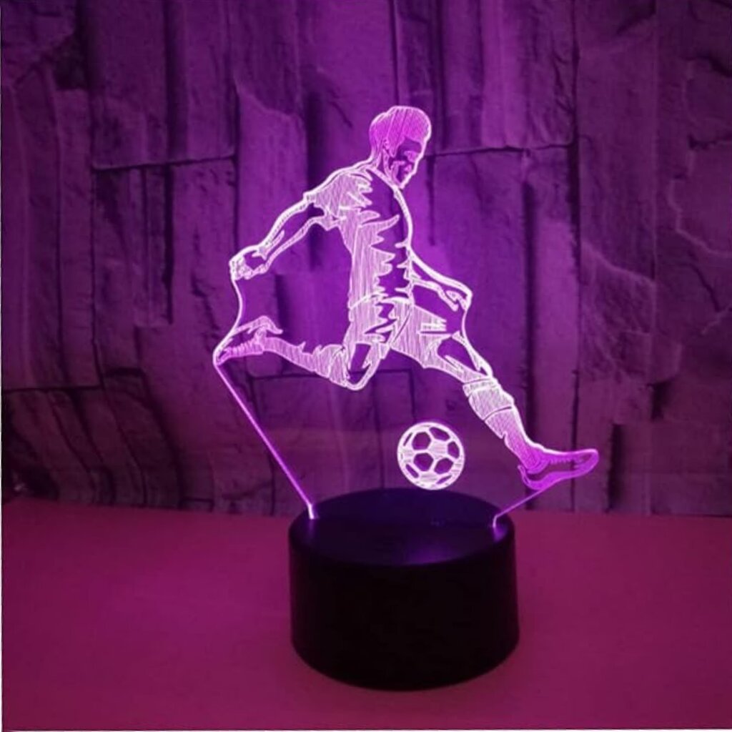 LAMPKA NOCNA PIŁKARZ 3D LED - obrazek 2