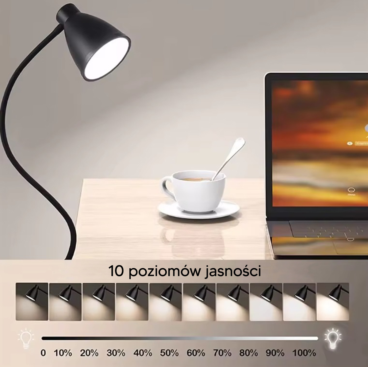 LAMPKA BIURKOWA LED Z KLIPSEM - obrazek 6
