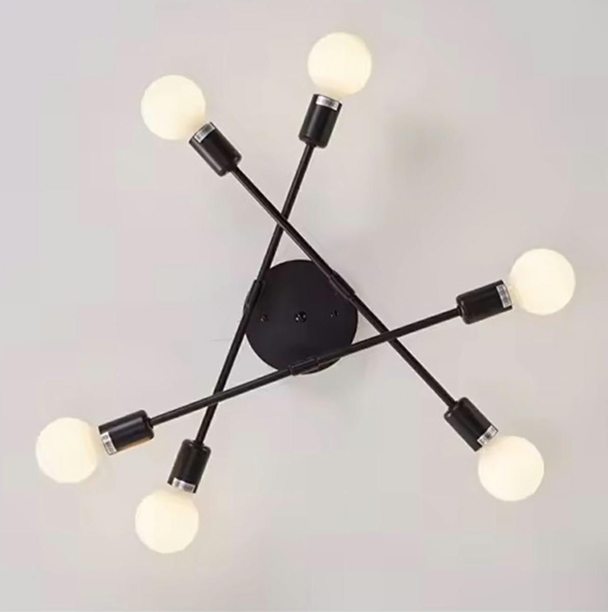 LAMPA SUFITOWA WISZĄCA LOFT 6 RAMION - obrazek 5