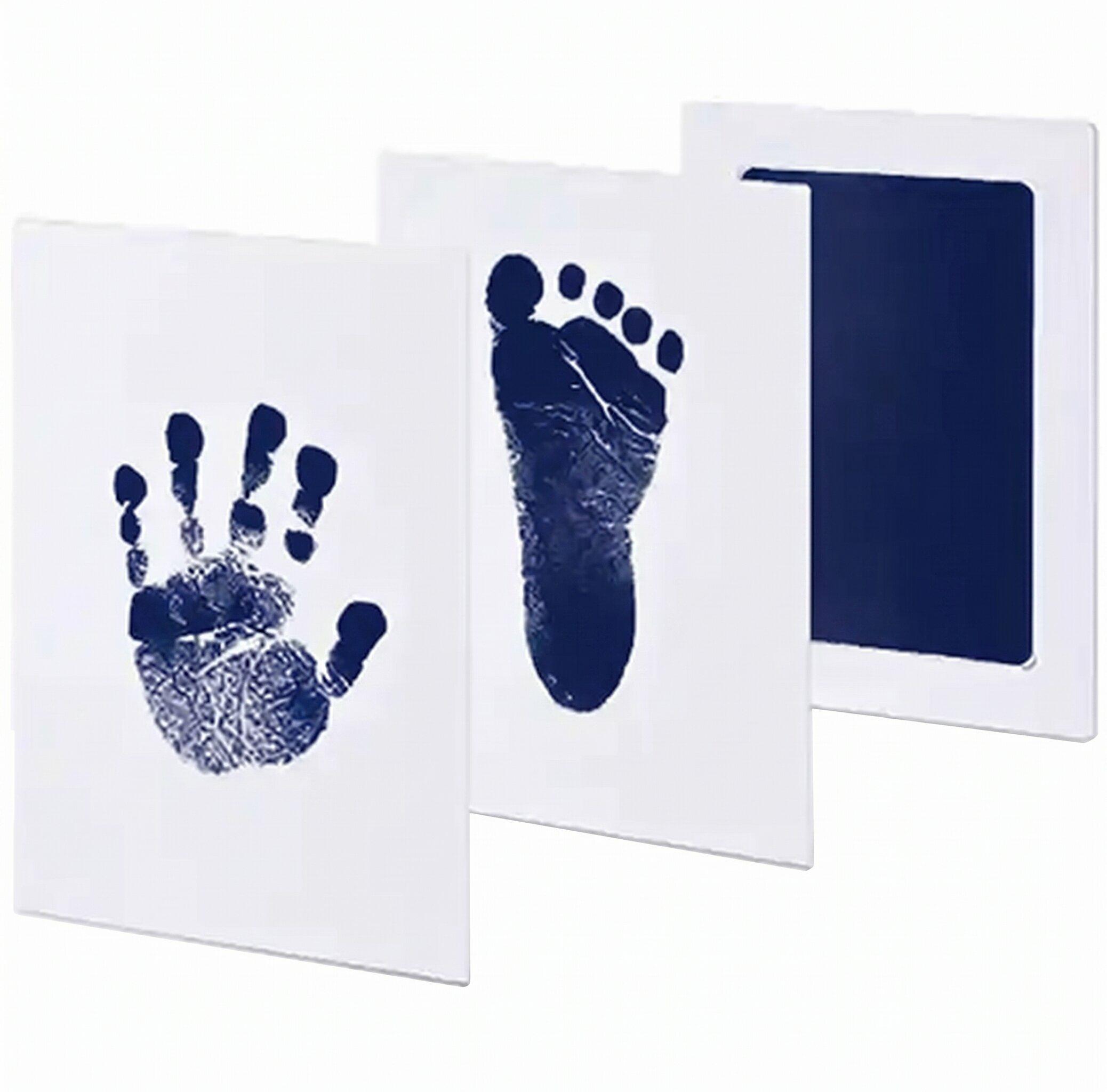 NIEBRUDZĄCY ODCISK RĄCZKI STÓPKI 10x15,3 CM BLUE