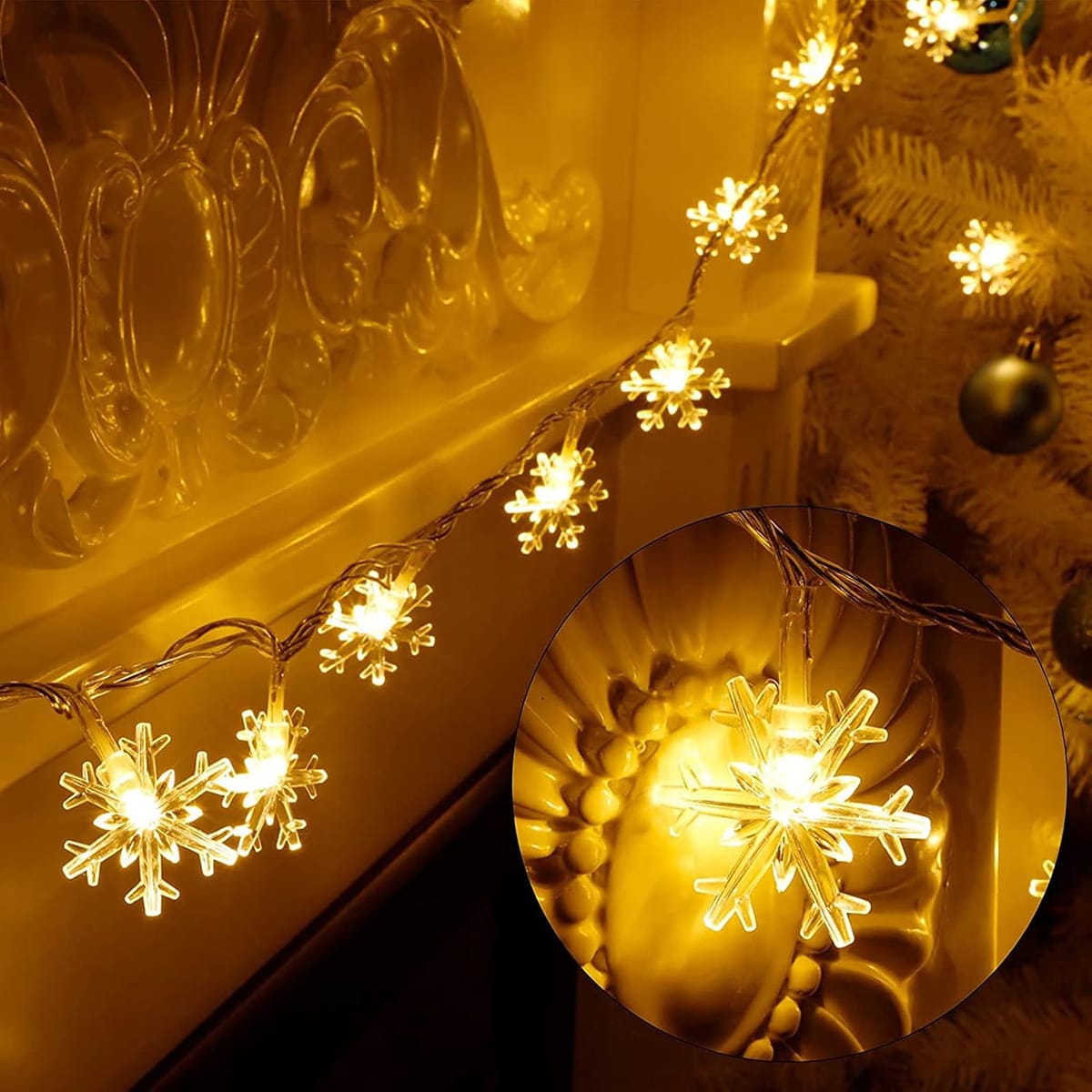LAMPKI CHOINKOWE LED 3M PŁATKI - obrazek 3
