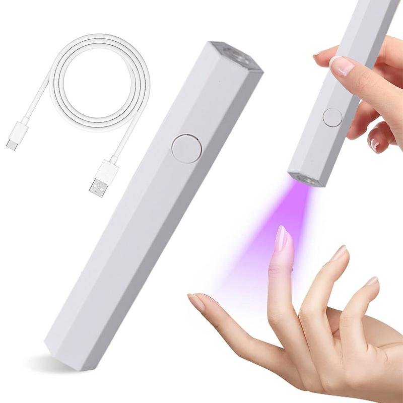 MINI LAMPA UV DO PAZNOKCI BIAŁA - obrazek 2
