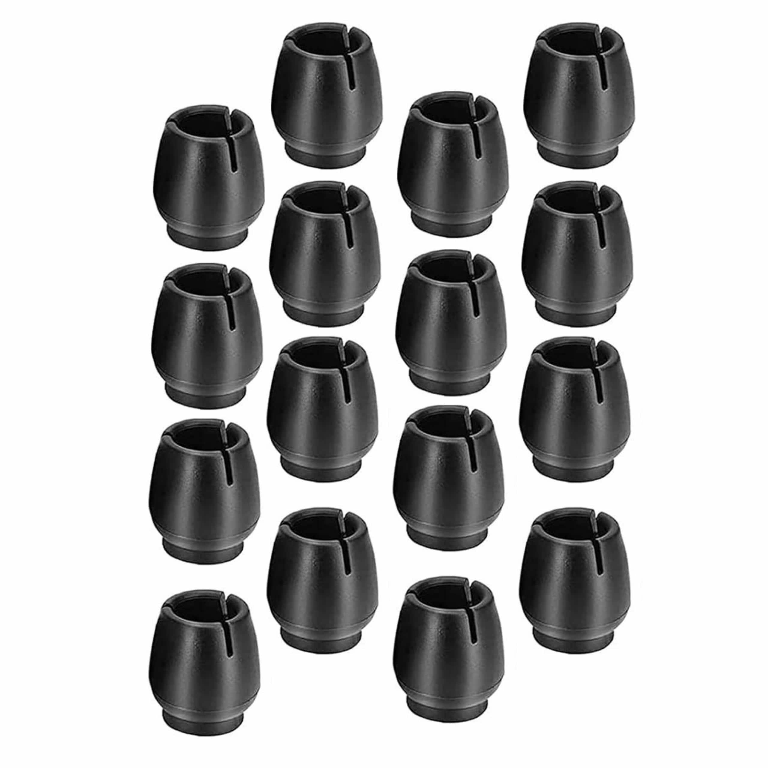 NAKŁADKI NOGI 16SZT 16-21MM CZARNE