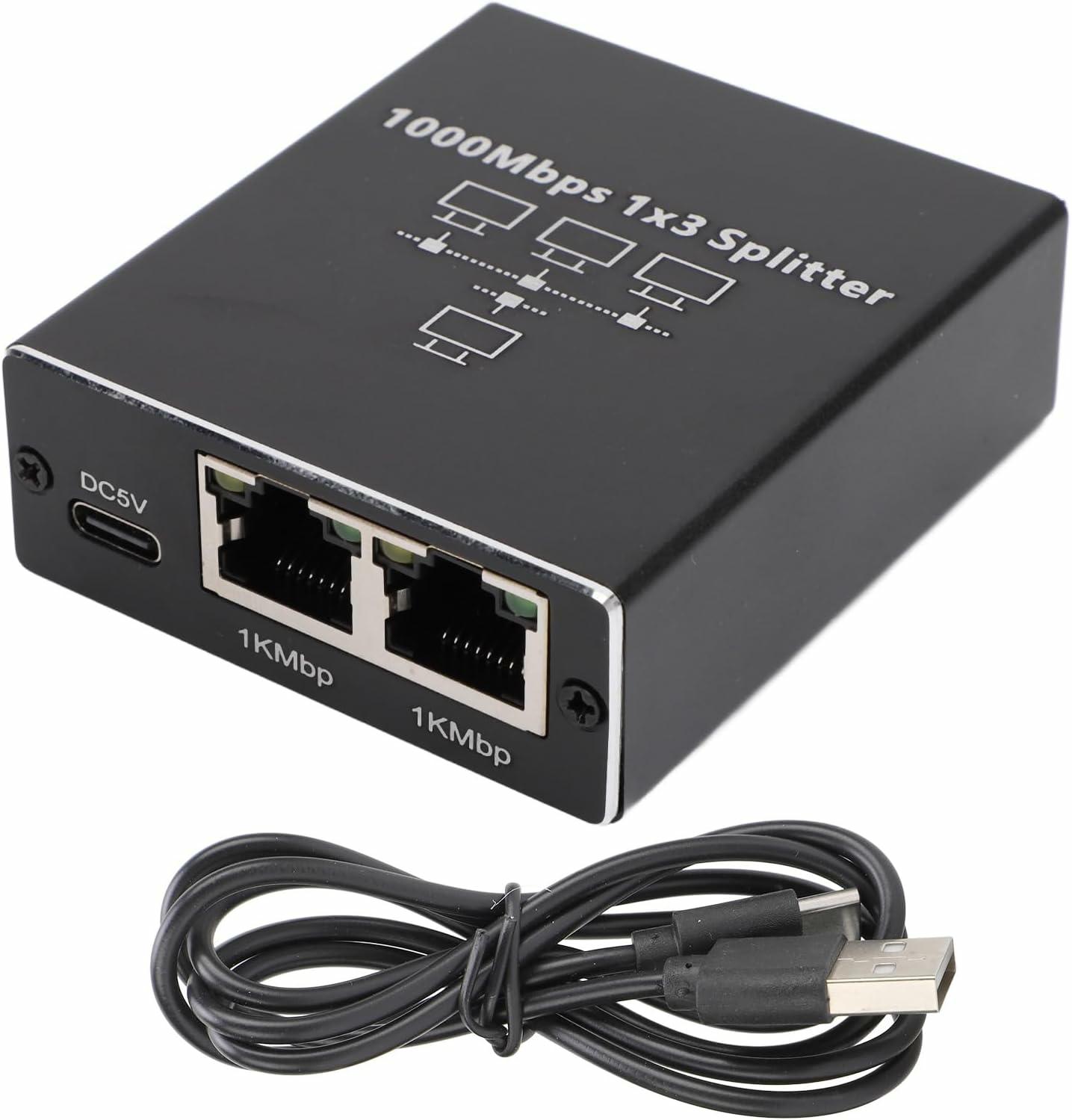 ROZDZIELACZ SIECIOWY 1X3 RJ45
