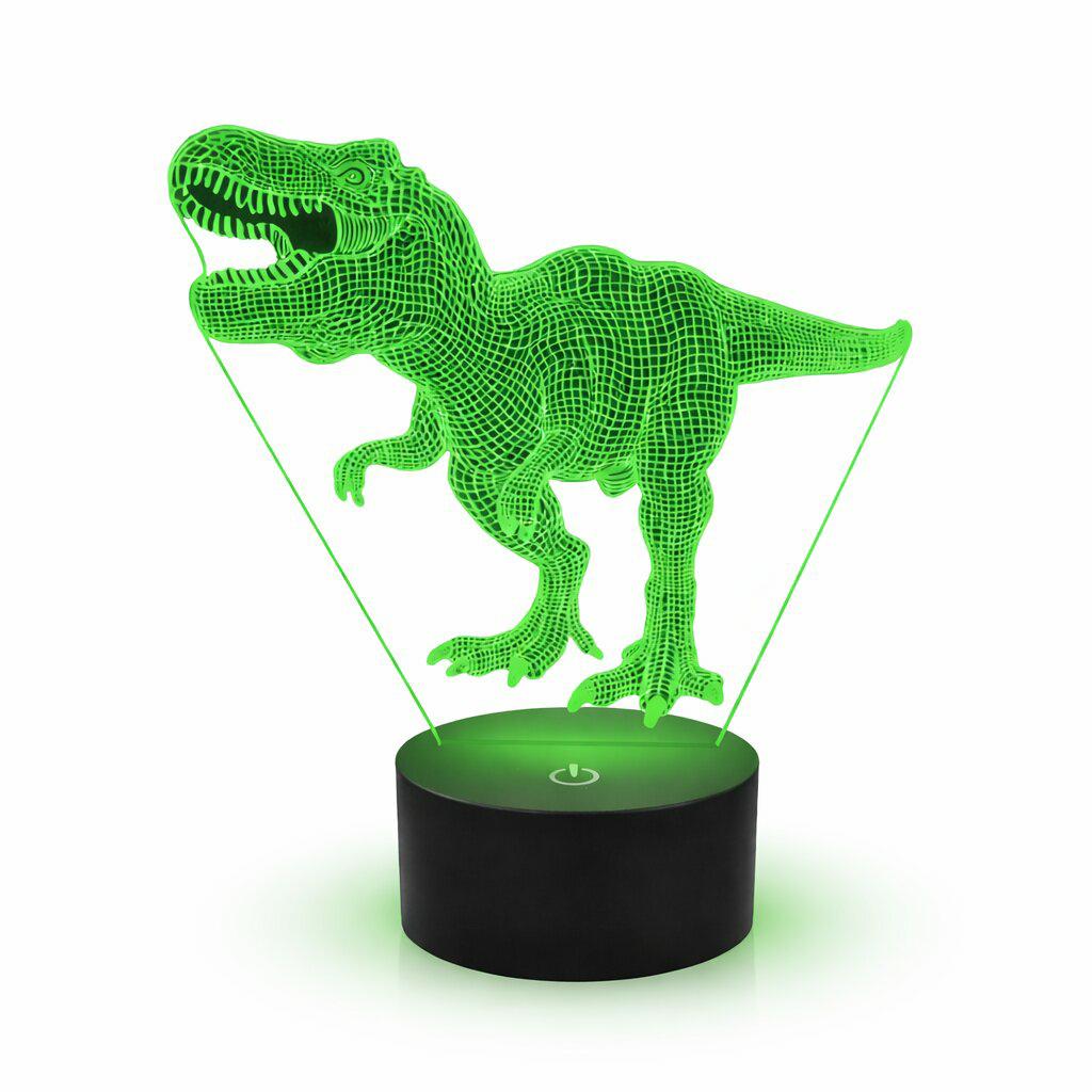 LAMPKA NOCNA DINOZAUR 3D LED