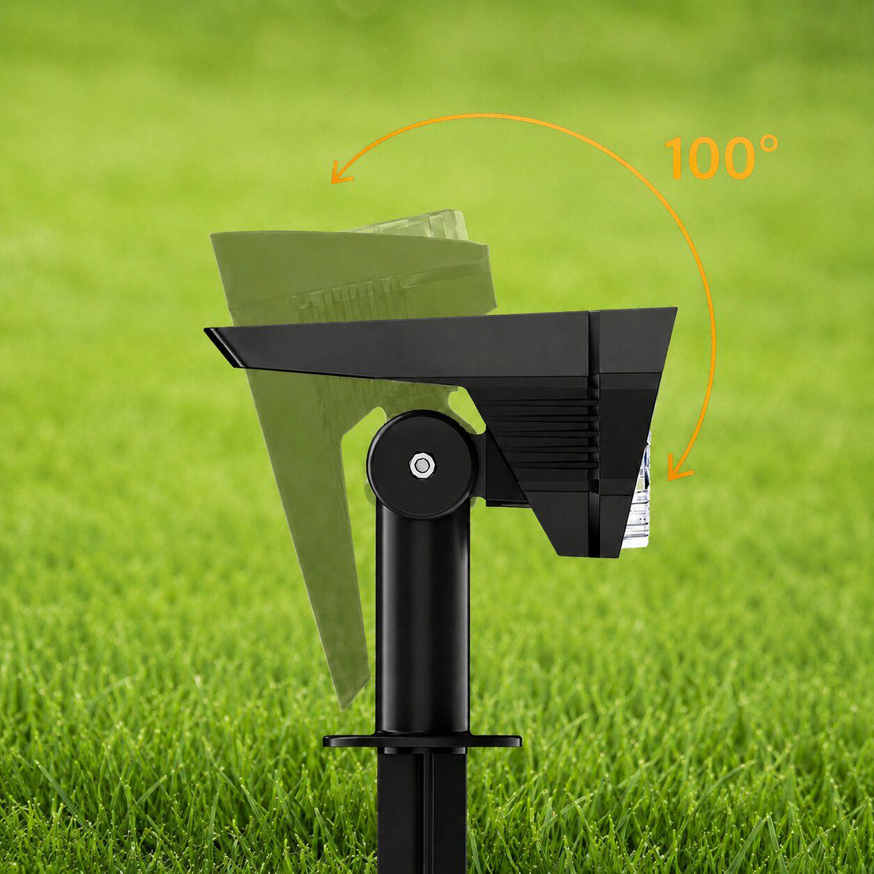 LAMPA SOLARNA LED WBIJANA REFLEKTOR CZUJNIK ZMIERZCHU - obrazek 2