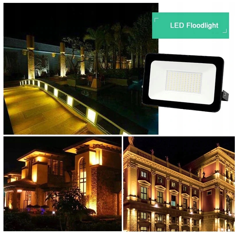HALOGEN LAMPA NAŚWIETLACZ LED BIAŁY ZIMNY IP66 300W PREMIUM - obrazek 2