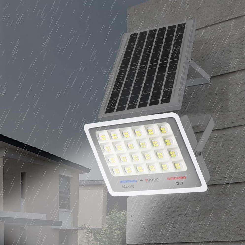 LAMPA SOLARNA 96 LED OGRODOWA NAŚWIETLACZ CZUJNIK ZMIERZCHU HALOGEN PILOT IP67 60W - obrazek 5
