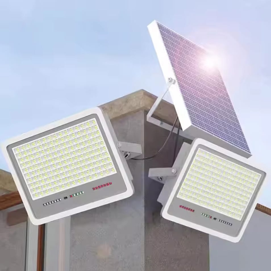 LAMPA SOLARNA 396 LED OGRODOWA NAŚWIETLACZ CZUJNIK ZMIERZCHU HALOGEN PILOT IP67 200W - obrazek 3
