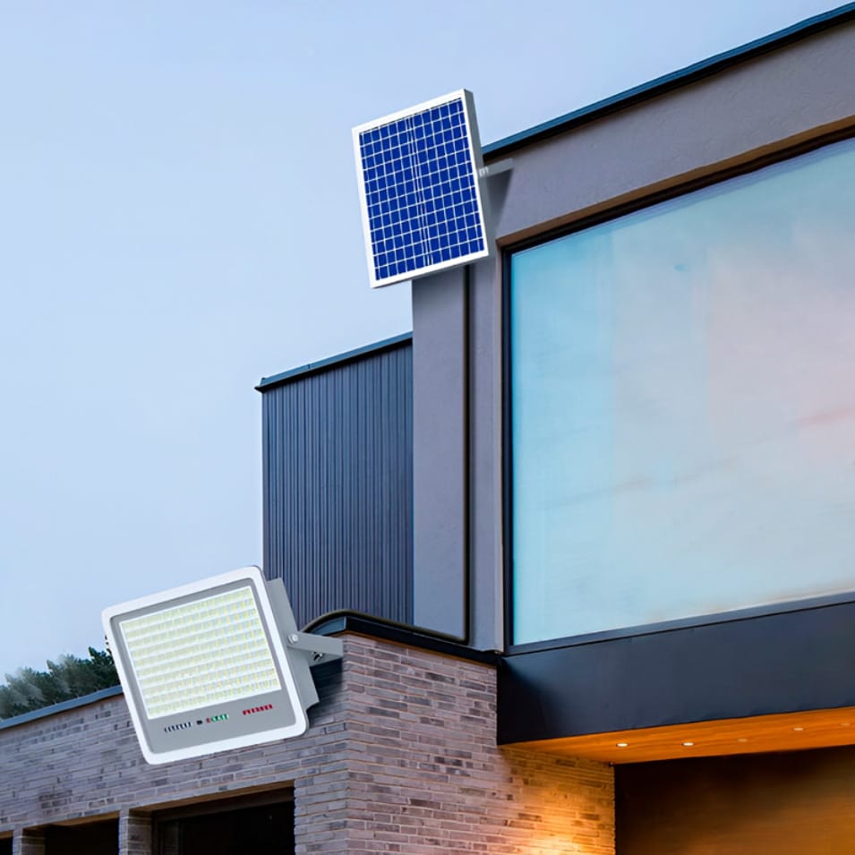 LAMPA SOLARNA 396 LED OGRODOWA NAŚWIETLACZ CZUJNIK ZMIERZCHU HALOGEN PILOT IP67 200W - obrazek 2