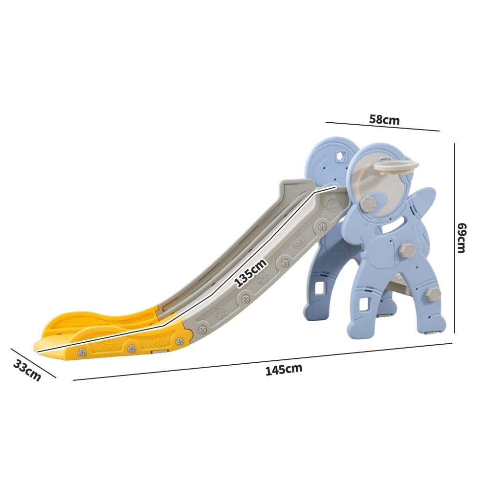ZJEŻDŻALNIA DLA DZIECI DOMOWA OGRODOWA WOLNOSTOJĄCA WIELOKOLOROWA 145CM - obrazek 6