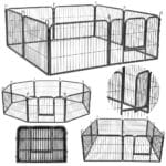 KOJEC KLATKA ZAGRODA MODUŁOWA DLA ZWIERZĄT PSA KOTA 8 PANELI X 100X80CM