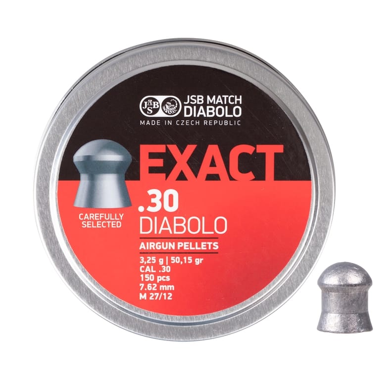 ŚRUT DIABOLO JSB EXACT 7,62 MM .30 150SZT 3,25 G