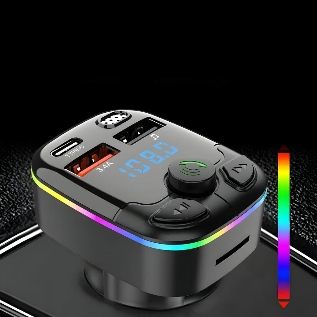 TRANSMITER BLUETOOTH SAMOCHODOWY RGB - obrazek 4