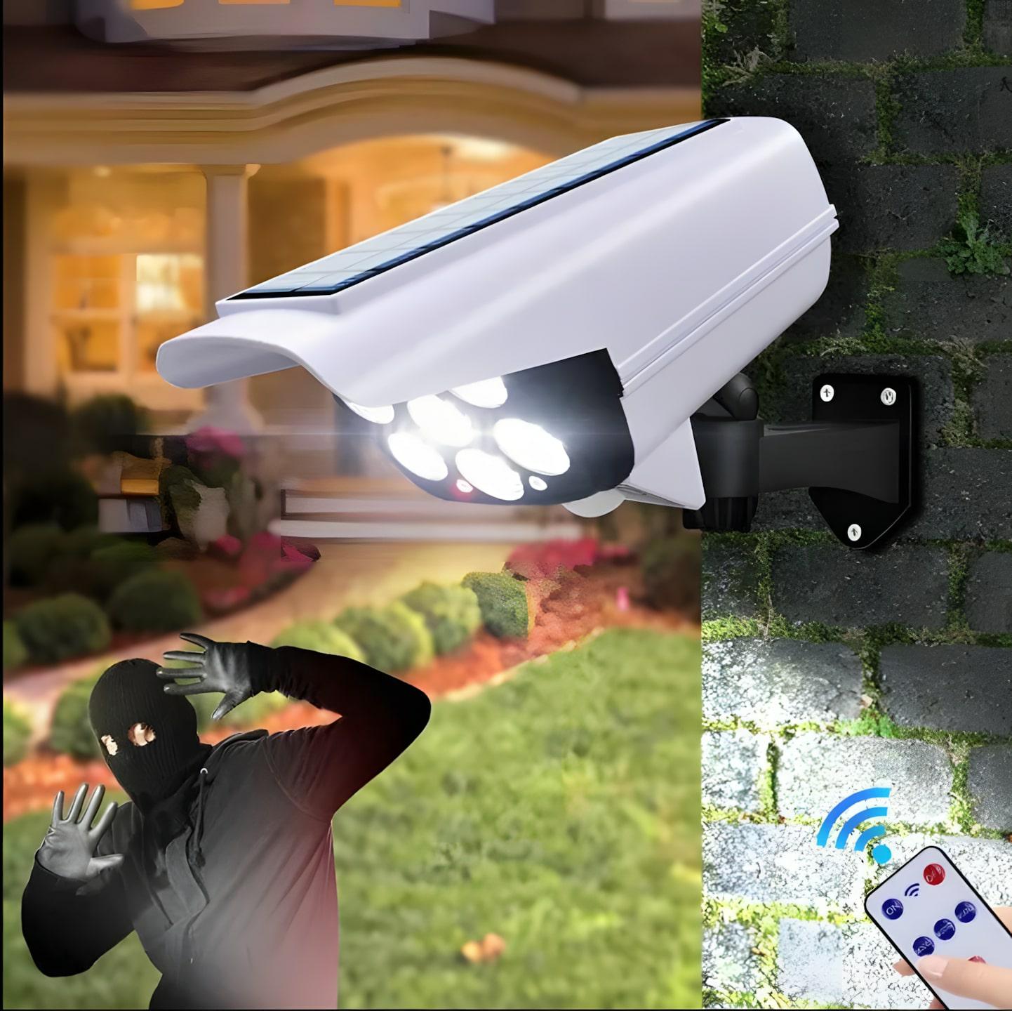 LAMPA SOLARNA 77 LED ATRAPA KAMERY BIAŁA - obrazek 3