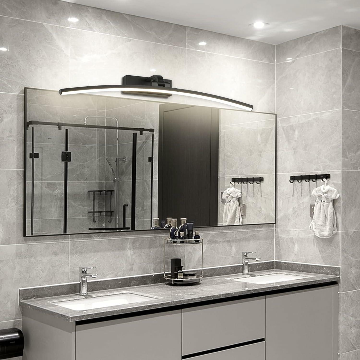 LAMPKA ŚCIENNA ŁUK 60CM BIAŁA NEUTRALNA CZARNA - obrazek 3