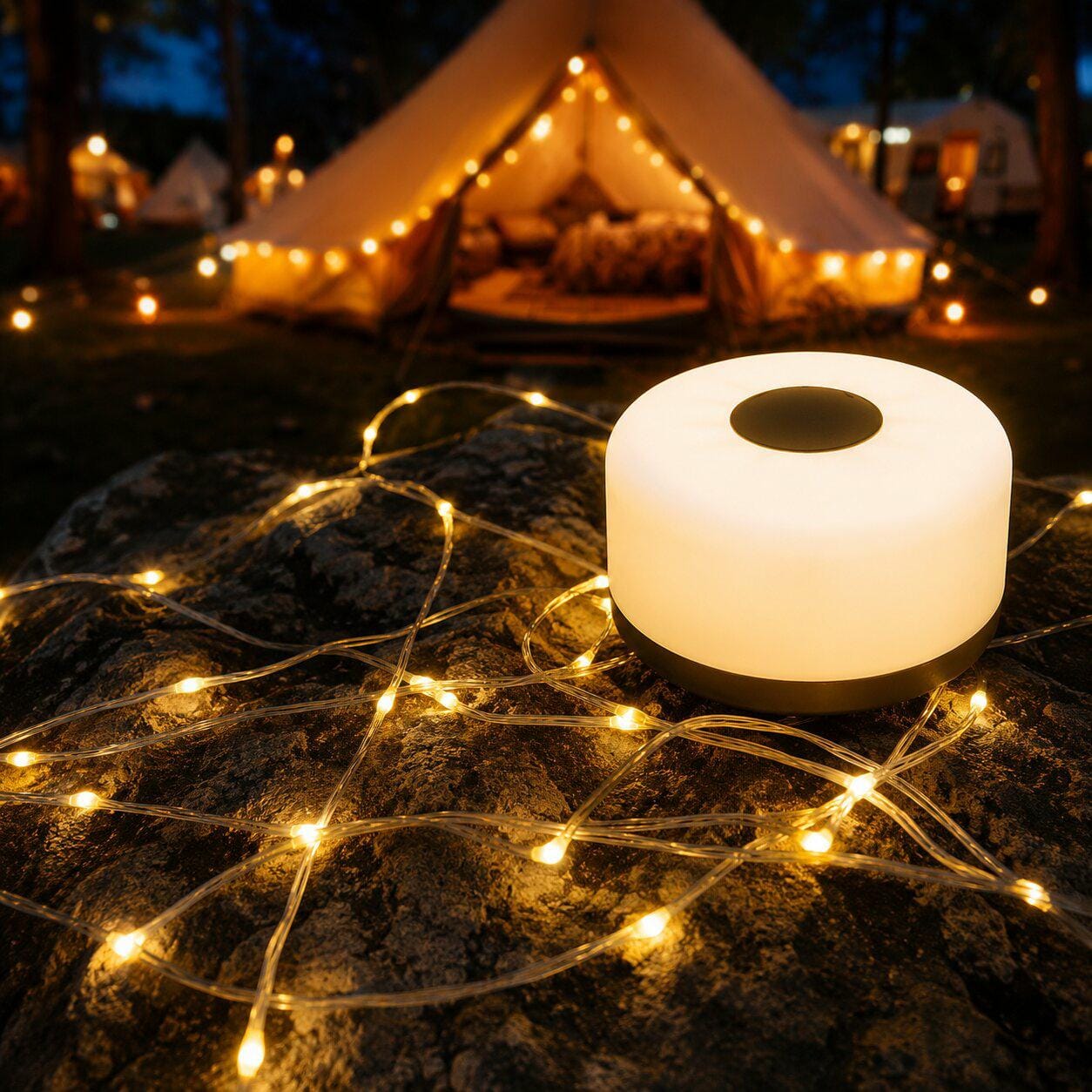 LAMPA LED GIRLANDA NA ROLCE 10M AKUMULATOROWA - obrazek 7