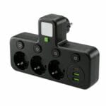LISTWA ZASILAJĄCA 3X230V ROZDZIELACZ 3XUSB + LAMPKA