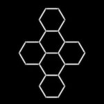 LAMPA LED 5 HEXAGONÓW 234X325CM